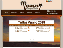 Tablet Screenshot of oasisparquehotel.com